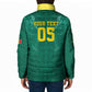 Custom Senegal Football Padded Jacket Lions Of Teranga Sporty Style