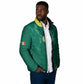 Custom Senegal Football Padded Jacket Lions Of Teranga Sporty Style