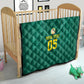 Custom Senegal Football Quilt Lions Of Teranga Sporty Style