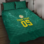 Custom Senegal Football Quilt Bed Set Lions Of Teranga Sporty Style