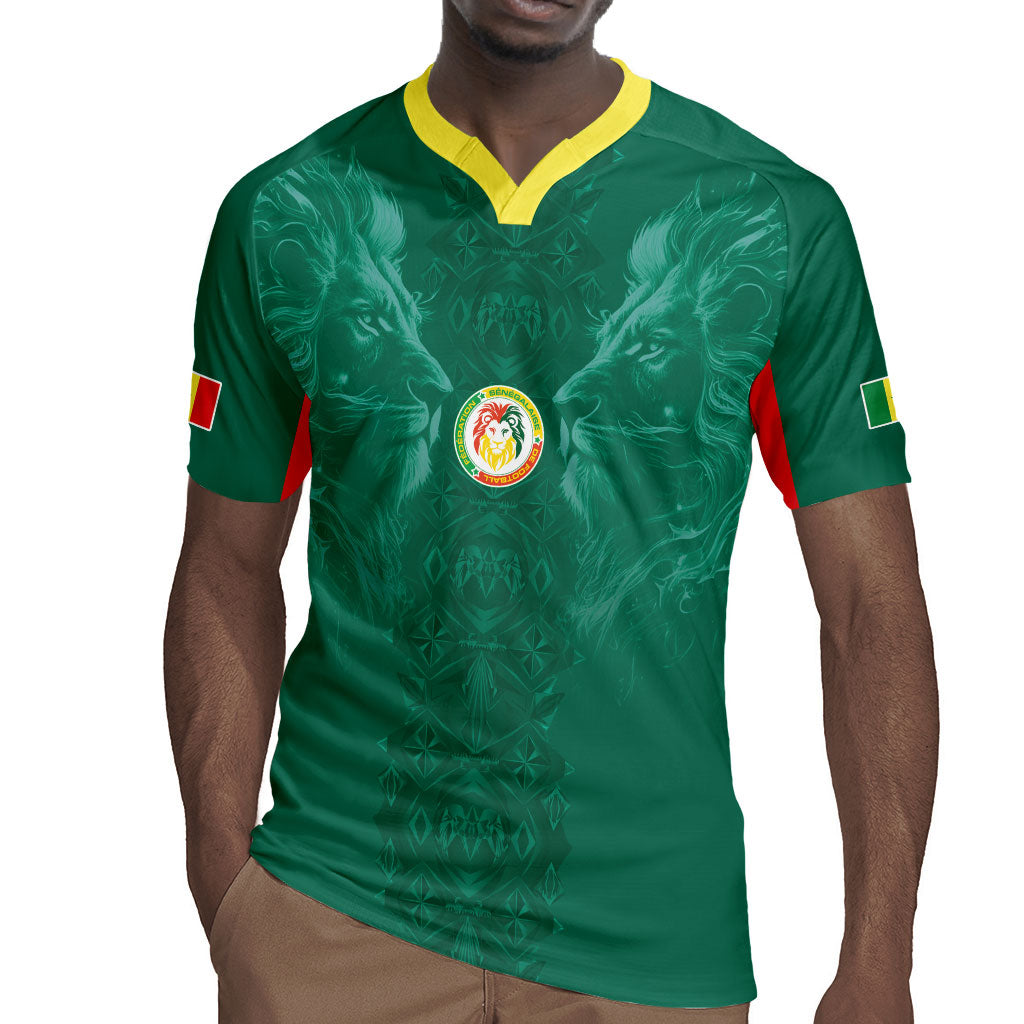 Custom Senegal Football Rugby Jersey Lions Of Teranga Sporty Style