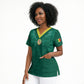 Custom Senegal Football Scrub Top Lions Of Teranga Sporty Style