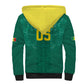 Custom Senegal Football Sherpa Hoodie Lions Of Teranga Sporty Style