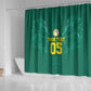 Custom Senegal Football Shower Curtain Lions Of Teranga Sporty Style