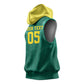 Custom Senegal Football Sleeveless Hoodie Lions Of Teranga Sporty Style