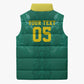 Custom Senegal Football Sleeveless Puffer Jacket Lions Of Teranga Sporty Style
