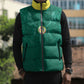 Custom Senegal Football Sleeveless Puffer Jacket Lions Of Teranga Sporty Style