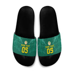 Custom Senegal Football Slide Sandals Lions Of Teranga Sporty Style
