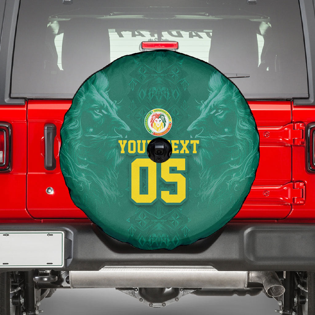 Custom Senegal Football Spare Tire Cover Lions Of Teranga Sporty Style