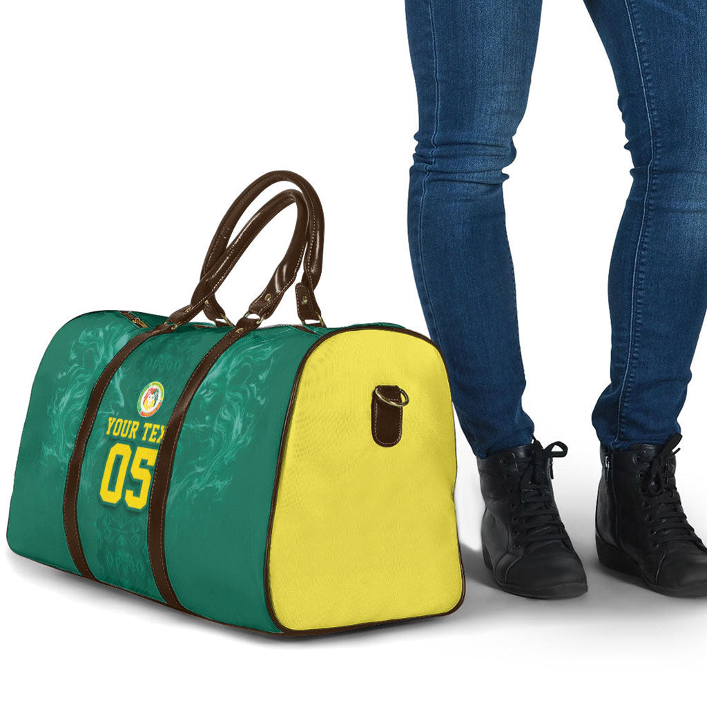 Custom Senegal Football Travel Bag Lions Of Teranga Sporty Style
