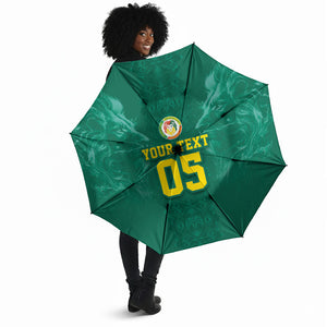 Custom Senegal Football Umbrella Lions Of Teranga Sporty Style