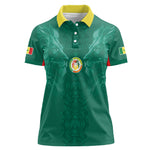Custom Senegal Football Women Polo Shirt Lions Of Teranga Sporty Style