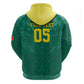 Custom Senegal Football Zip Hoodie Lions Of Teranga Sporty Style