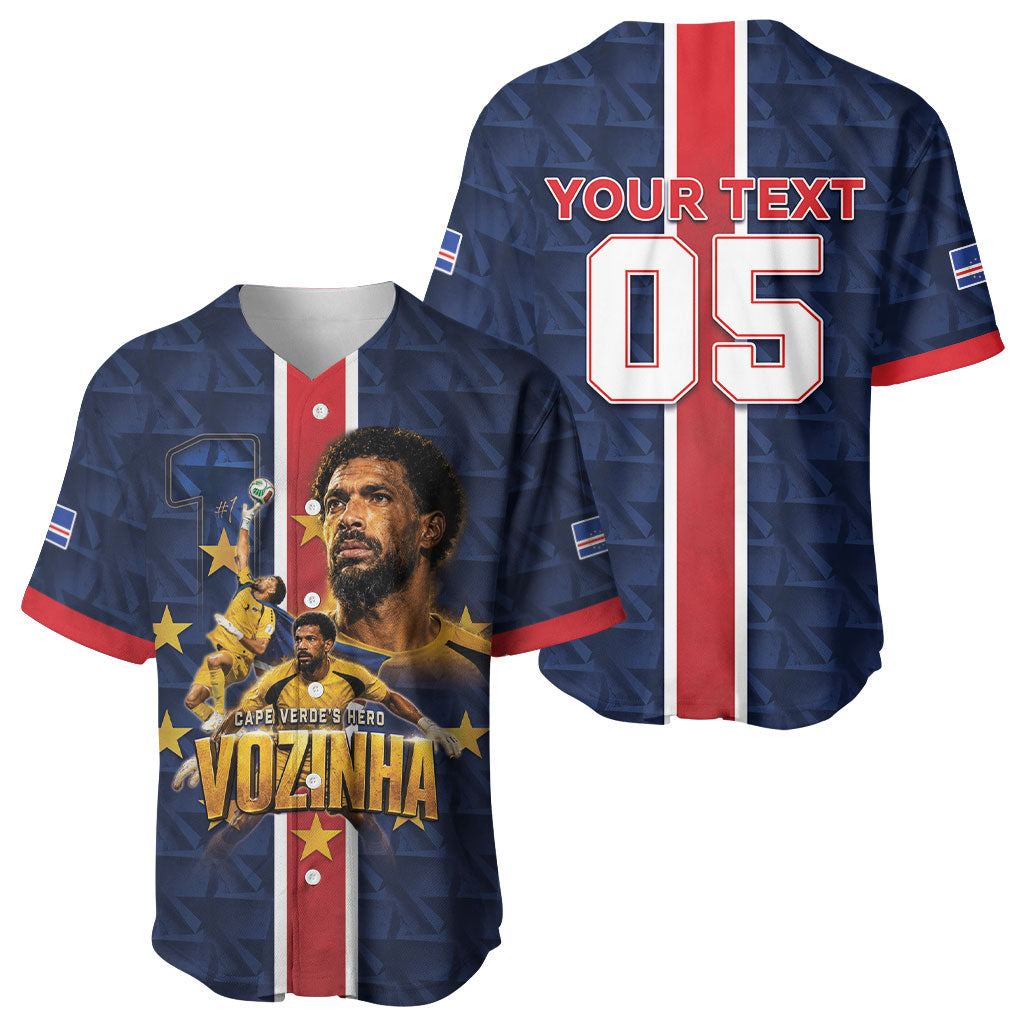 Custom Vozinha Goalkeeper Hero Cabo Verde Football 2026 Baseball Jersey