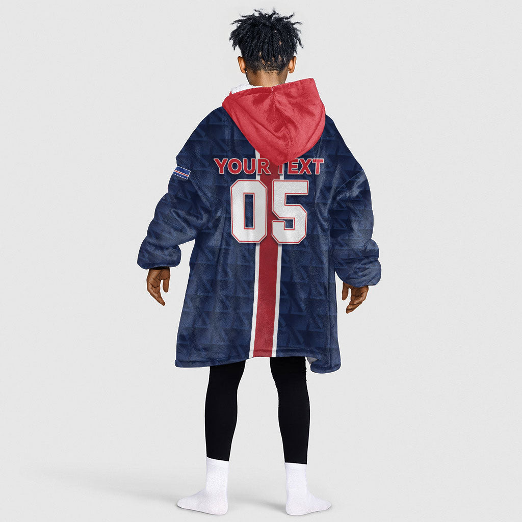 Custom Vozinha Goalkeeper Hero Cabo Verde Football 2026 Kid Wearable Blanket Hoodie