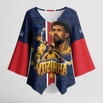 Custom Vozinha Goalkeeper Hero Cabo Verde Football 2026 Kimono Sleeve Blouse