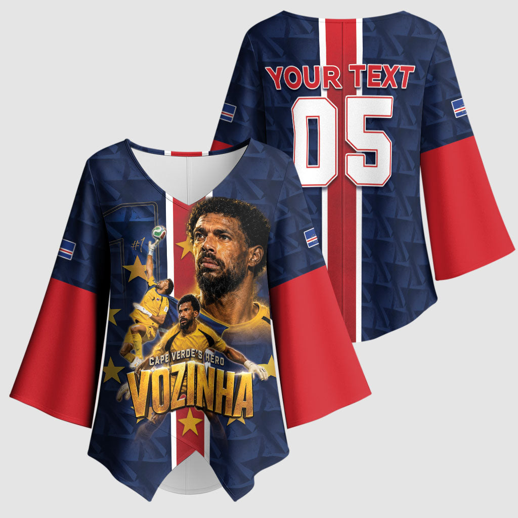Custom Vozinha Goalkeeper Hero Cabo Verde Football 2026 Kimono Sleeve Blouse