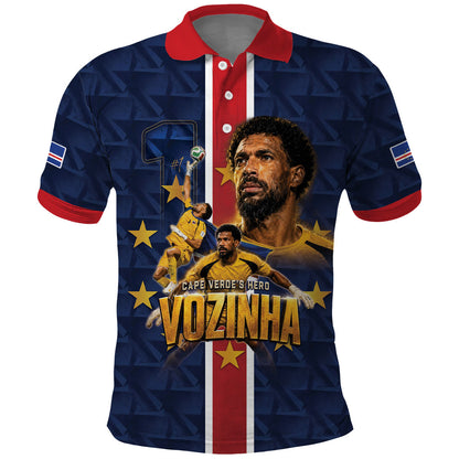 Custom Vozinha Goalkeeper Hero Cabo Verde Football 2026 Polo Shirt