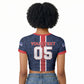 Custom Vozinha Goalkeeper Hero Cabo Verde Football 2026 Raglan Cropped T shirt