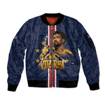 Custom Vozinha Goalkeeper Hero Cabo Verde Football 2026 Sleeve Zip Bomber Jacket