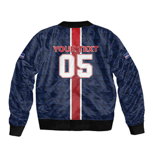 Custom Vozinha Goalkeeper Hero Cabo Verde Football 2026 Sleeve Zip Bomber Jacket