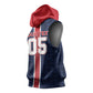 Custom Vozinha Goalkeeper Hero Cabo Verde Football 2026 Sleeveless Hoodie