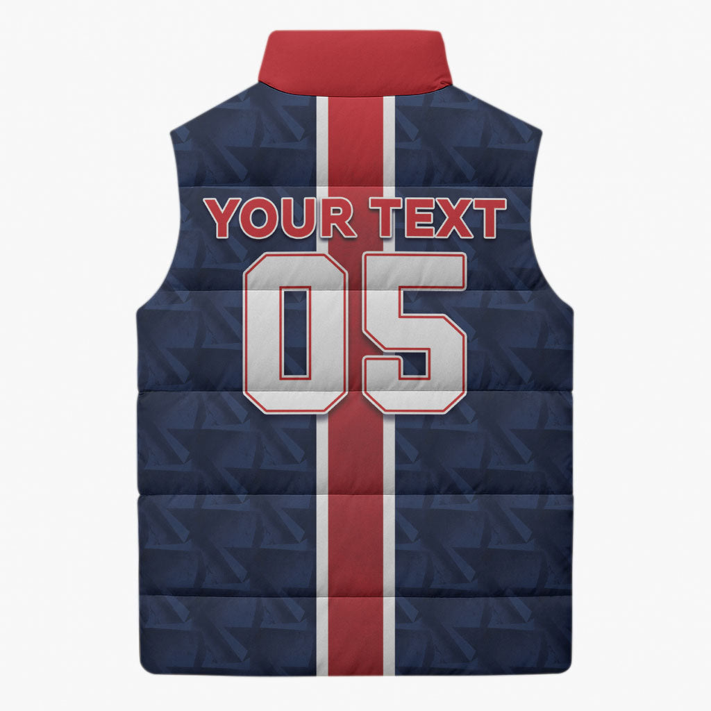 Custom Vozinha Goalkeeper Hero Cabo Verde Football 2026 Sleeveless Puffer Jacket