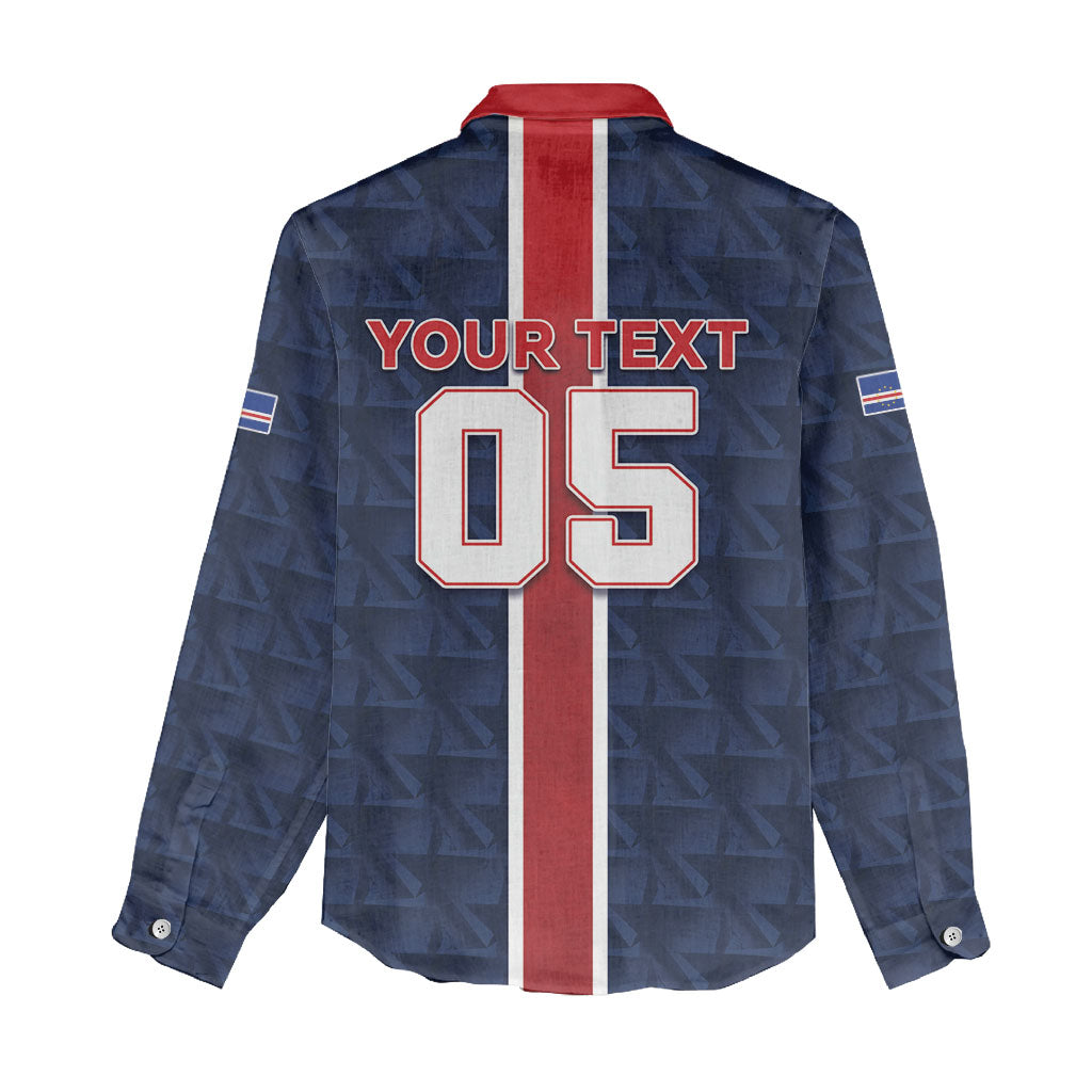 Custom Vozinha Goalkeeper Hero Cabo Verde Football 2026 Women Casual Shirt