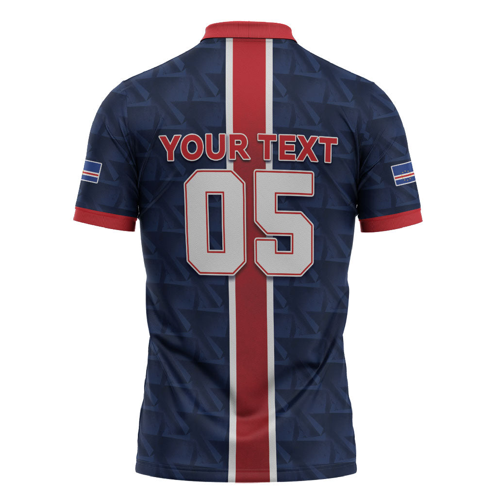 Custom Vozinha Goalkeeper Hero Cabo Verde Football 2026 Zipper Polo Shirt