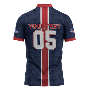 Custom Vozinha Goalkeeper Hero Cabo Verde Football 2026 Zipper Polo Shirt