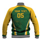 Custom South Africa Cricket Baseball Jacket Go Champions Protea Pattern