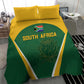 South Africa Cricket Bedding Set Go Champions Protea Pattern