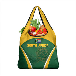 South Africa Cricket Grocery Bag Go Champions Protea Pattern