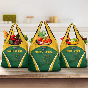 South Africa Cricket Grocery Bag Go Champions Protea Pattern