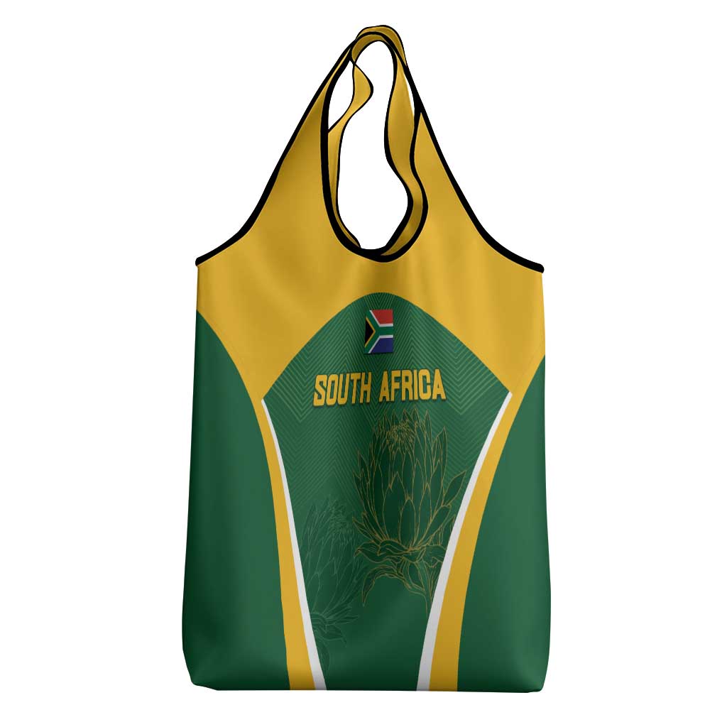 South Africa Cricket Grocery Bag Go Champions Protea Pattern
