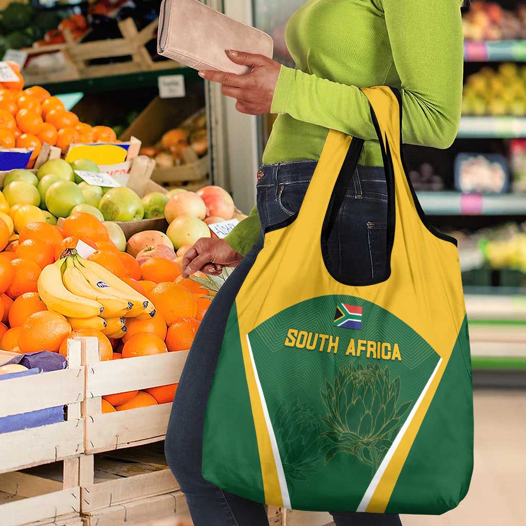 South Africa Cricket Grocery Bag Go Champions Protea Pattern