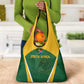 South Africa Cricket Grocery Bag Go Champions Protea Pattern
