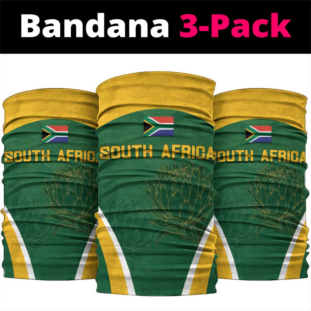 South Africa Cricket Neck Gaiter Go Champions Protea Pattern LT05