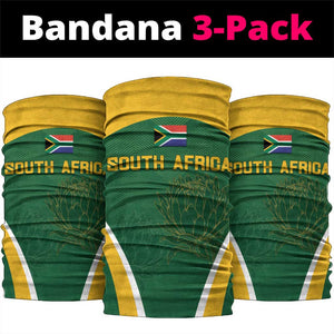 South Africa Cricket Neck Gaiter Go Champions Protea Pattern LT05