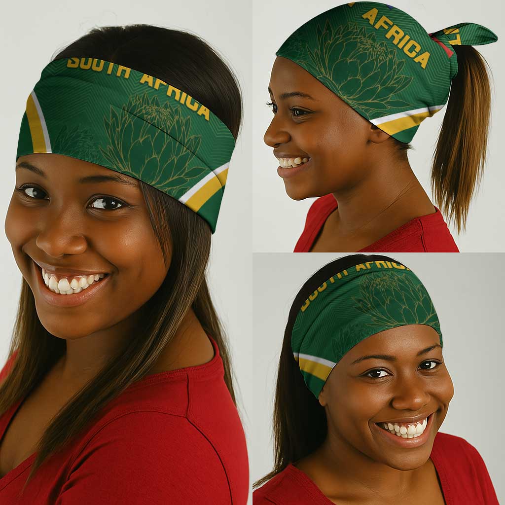 South Africa Cricket Neck Gaiter Go Champions Protea Pattern LT05