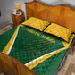 South Africa Cricket Quilt Bed Set Go Champions Protea Pattern