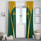 South Africa Cricket Window Curtain Go Champions Protea Pattern