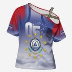 Cape Verde July 5th Cross Shoulder Shirt Happy Independence Day