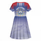 Cape Verde July 5th Kid Short Sleeve Dress Happy Independence Day