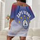 Cape Verde July 5th Off Shoulder Short Dress Happy Independence Day