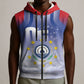Cape Verde July 5th Sleeveless Zip Hoodie Happy Independence Day