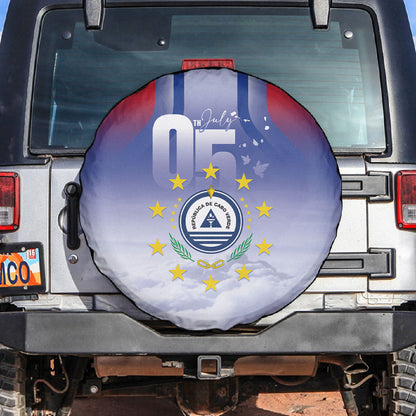 Cape Verde July 5th Spare Tire Cover Happy Independence Day