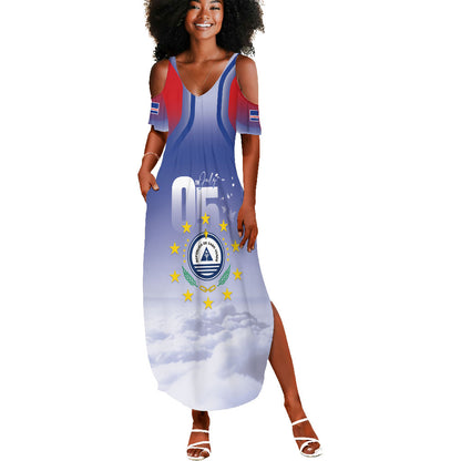 Cape Verde July 5th Summer Maxi Dress Happy Independence Day