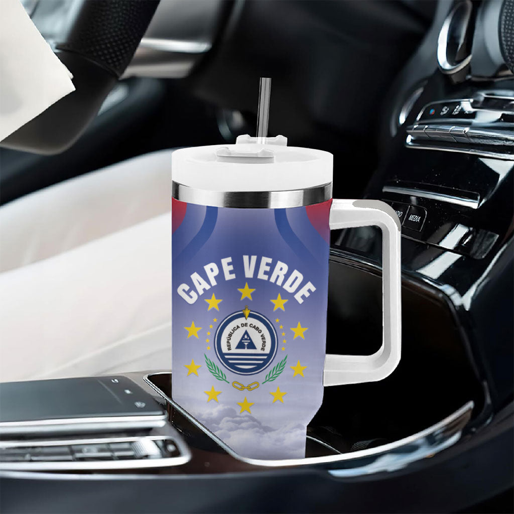 Cape Verde July 5th Tumbler With Handle Happy Independence Day