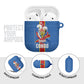 DR Congo Independence Day AirPods Case Leopard Pattern With Coat Of Arms